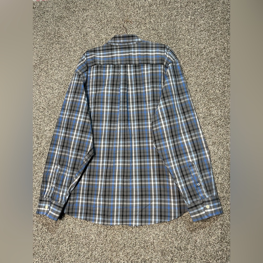 NWOT Men's Big & Tall IZOD Classic Plaid Long Sleeve Button Down Shirt Size 2XLT - Picture 4 of 6